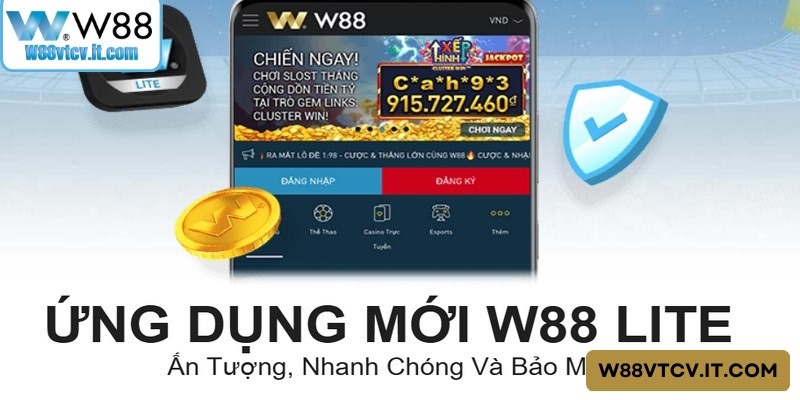 Giao diện ứng dụng W88 hiện đại, thân thiện với người dùng 