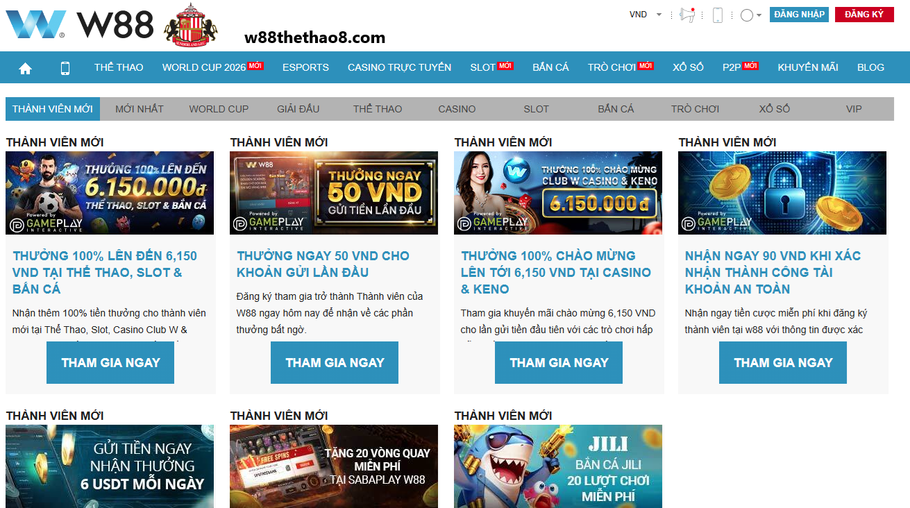 W88 khuyen mai ngap tran tai w88